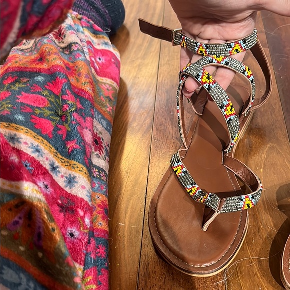ANTHRO BEADED STRAPPY SANDAL, EU 40 - Picture 4 of 6